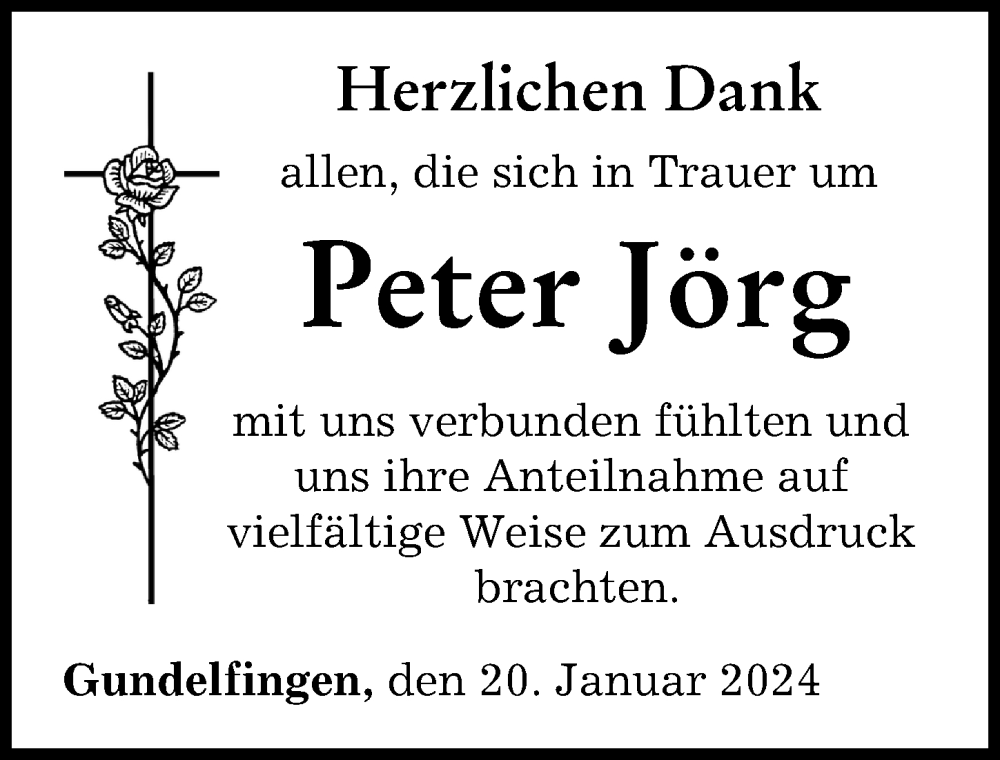 Traueranzeigen Von Peter J Rg Augsburger Allgemeine Zeitung