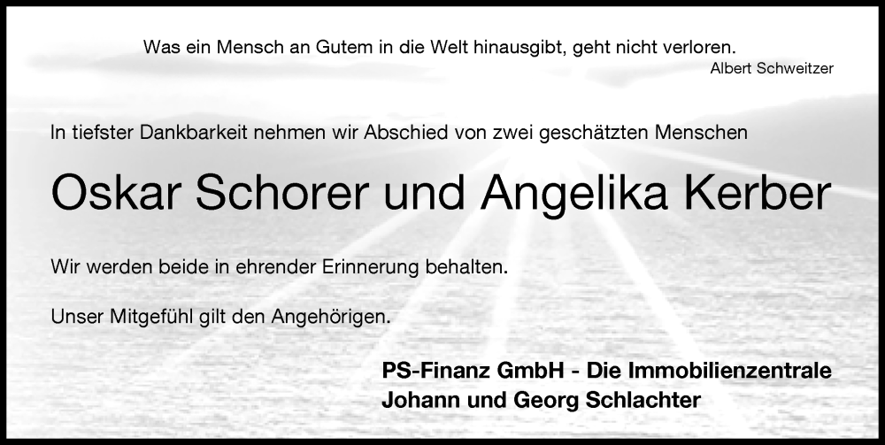  Traueranzeige für Angelika Kerber vom 28.11.2023 aus Mittelschwäbische Nachrichten