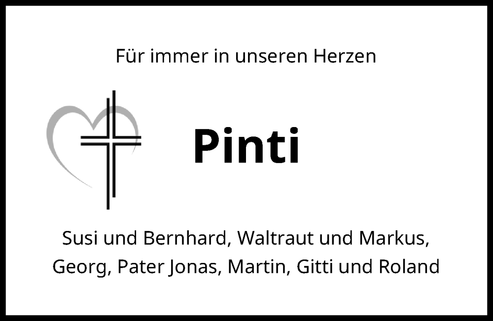  Traueranzeige für Michael Pintleger vom 11.11.2024 aus Neu-Ulmer Zeitung